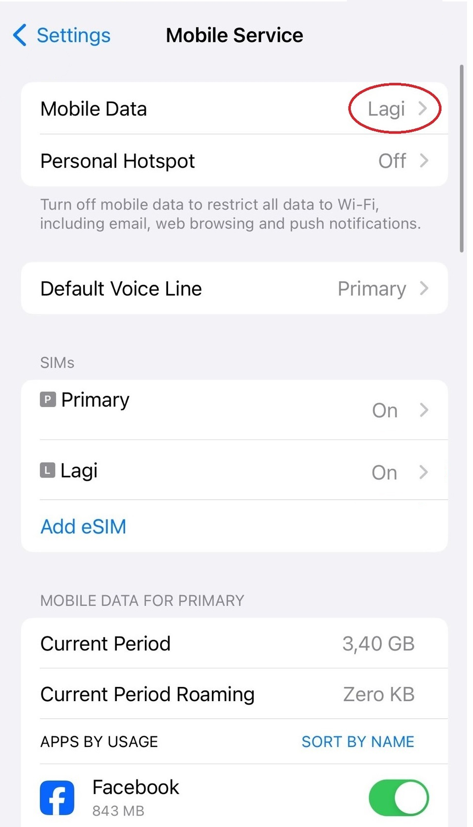 iOS პარამეტრები — ნაბიჯი 4